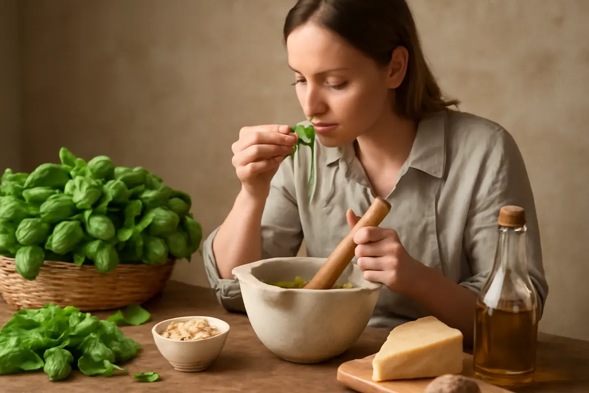 Come si fa il pesto alla genovese perfetto? L’errore che molti commettono con il basilico