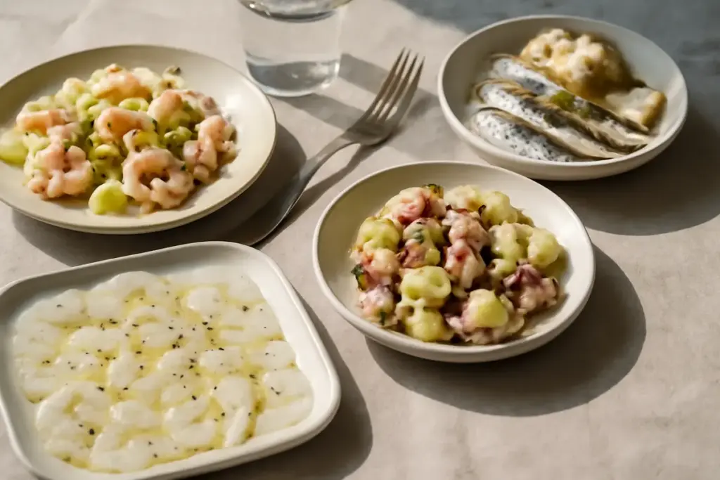 Antipasti di pesce freddi facili: la combinazione che valorizza il pesce senza coprirne il gusto