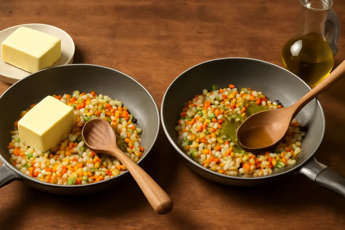 Soffritto con burro o olio d’oliva: quale scegliere per dare carattere ai tuoi piatti tipici?