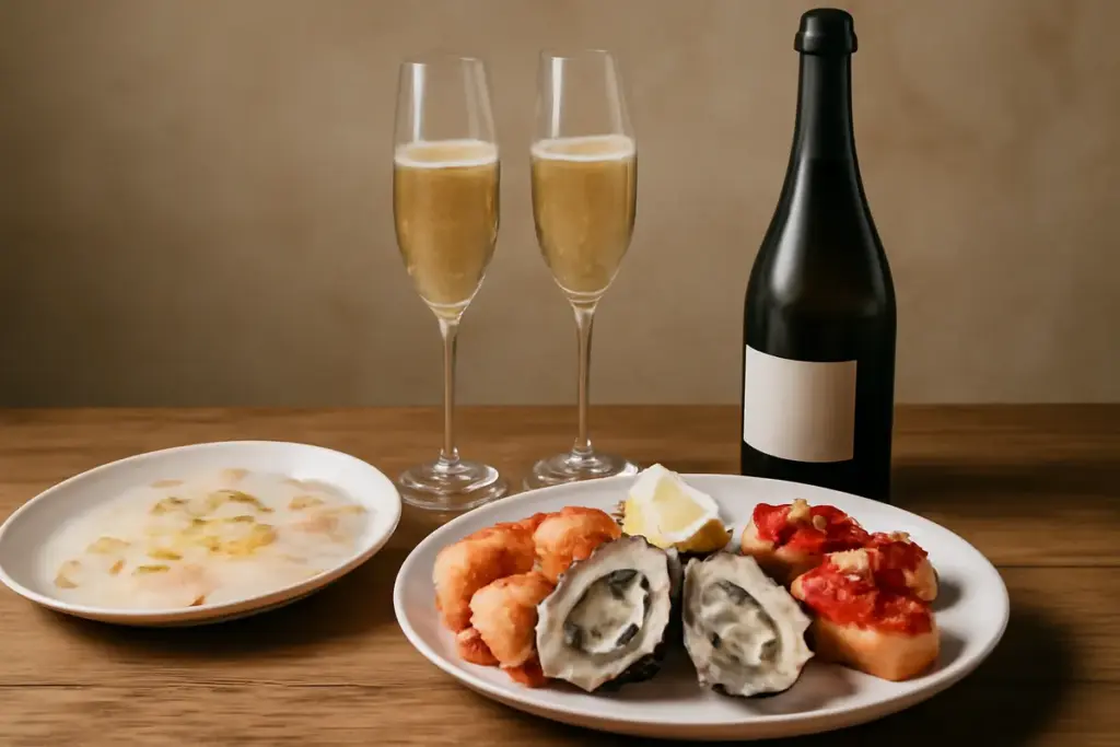 Bollicine italiane con antipasti di mare: il dettaglio che trasforma ogni aperitivo in esperienza
