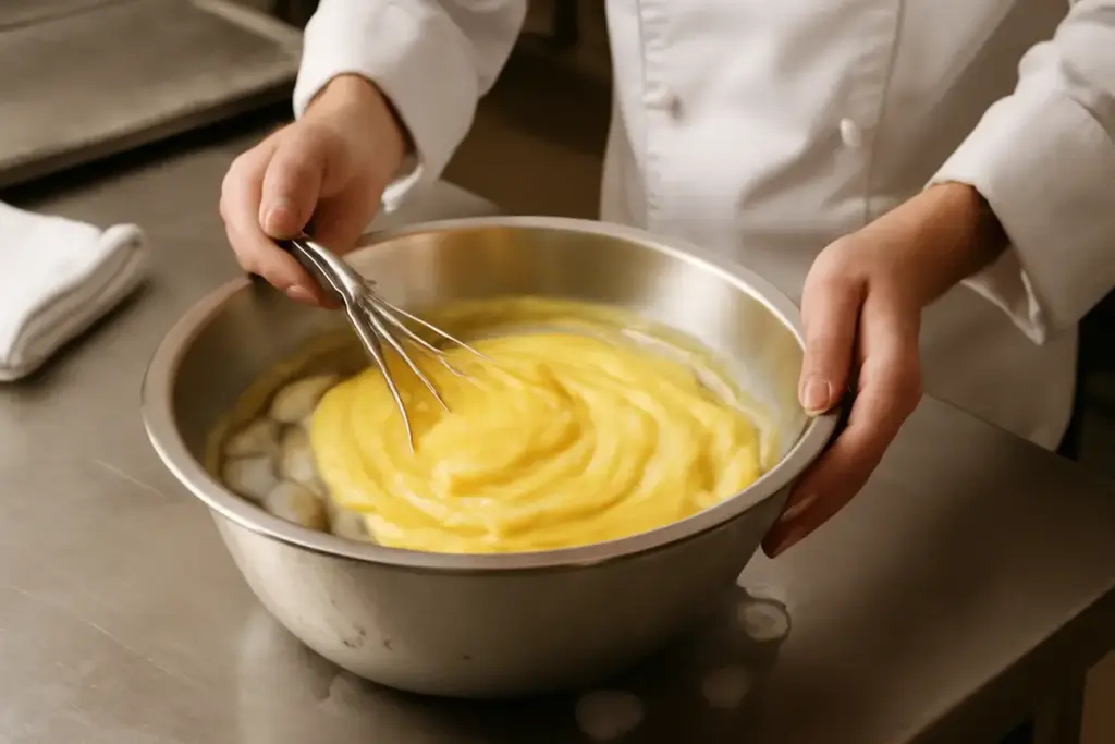 Raffreddare rapidamente una crema pasticcera: la tecnica dei professionisti per scongiurare grumi
