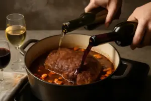 Aggiungere vino bianco o rosso al brasato: come la scelta influisce su aroma e consistenza finale