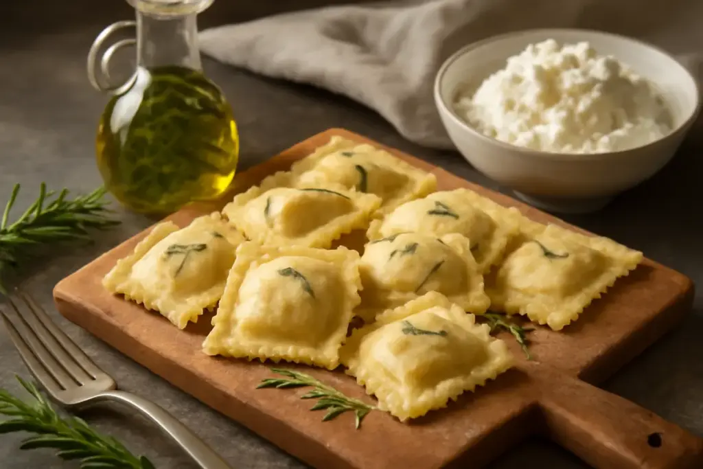 Ravioli fatti in casa ripieni di ricotta: il tocco aromatizzante che li rende speciali