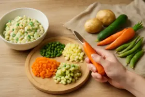 Insalata russa: come selezionare le verdure per un risultato equilibrato e mai troppo acquoso