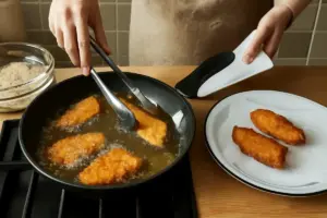 Tecnica per friggere senza schizzi: come ottenere una panatura croccante e assorbire meno olio